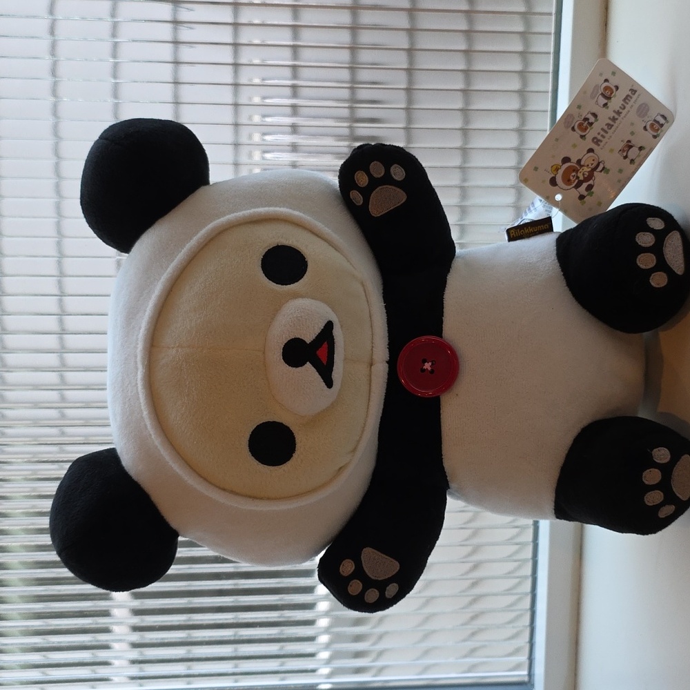 San-X Rilakkuma Plush Panda Teddy Bear Stuffed Animal Toy 12"